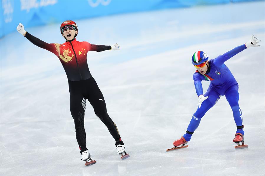 （北京冬奥会）（7）短道速滑——混合团体接力决赛：中国队夺冠