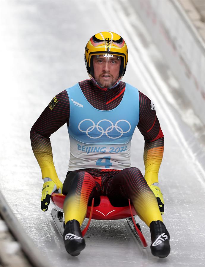 （新华全媒+·北京冬奥会）（15）雪橇——男子单人赛：德国选手约翰内斯·路德维希夺冠