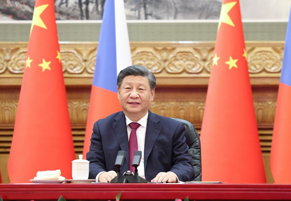 (뉴스 번역) 시진핑 주석, 체코 대통령과 화상 회담