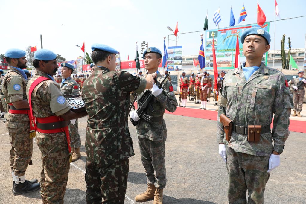 콩고 주둔 중국 평화유지군 유엔 ‘평화훈장’ 수상