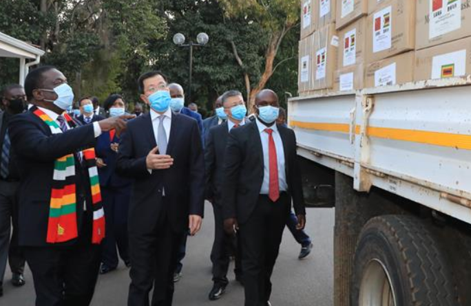 중국, 짐바브웨에 진단키트 등 방역 물자 기부