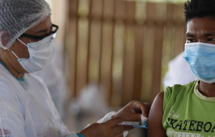 브라질 아마조나스주 원주민 중국 코로나19 백신 2차 접종